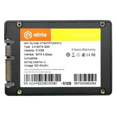 SSD накопичувач ATRIA 512GB XT200 G2 (ATSATXT200/512) фото