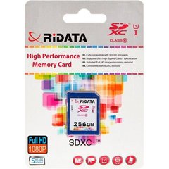 Карта памяти RiData 256 GB SDXC class 10 UHS-I FF970342
