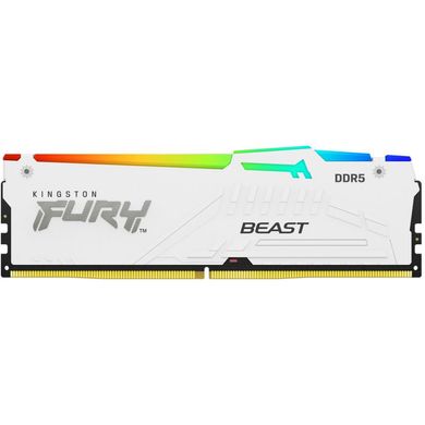 Оперативная память Kingston FURY 16 GB DDR5 5600 MHz Beast White RGB (KF556C40BWA-16) фото