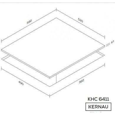 Варильні поверхні Kernau KHC6411 фото