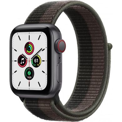 Смарт-годинник Apple Watch SE GPS + Cellular 40mm S. Gray Aluminum Case w. Tornado/Gray S. Loop (MKR33+MKQR3) фото