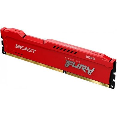Оперативная память Kingston FURY 8 GB DDR3 1600 MHz Beast Red (KF316C10BR/8) фото