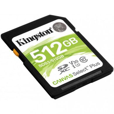 Карта пам'яті Kingston 512 GB SDXC Class 10 UHS-I U3 Canvas Select Plus SDS2/512GB фото