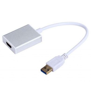 Кабелі та перехідники Dynamode USB - HDMI White (USB3.0-HDMI) фото