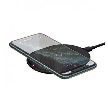 Зарядний пристрій Baseus Cobble Wireless Charger 15W Black (WXYS-01) фото