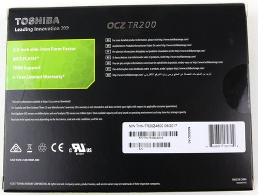 SSD накопитель Toshiba TR200 480 GB (THN-TR20Z4800U8) фото