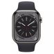 Apple Watch Series 8 GPS + Cellular 45mm Graphite S. Steel Case w. Midnight S. Band (MNKU3)