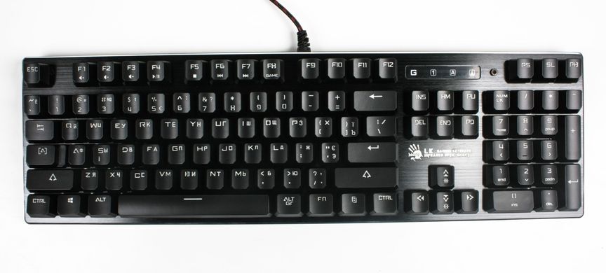 Клавіатура A4Tech Bloody B820R Red SW Black USB фото