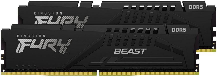 Оперативная память Kingston FURY 16 GB (2x8GB) DDR5 5200 MHz Beast (KF552C40BBK2-16) фото