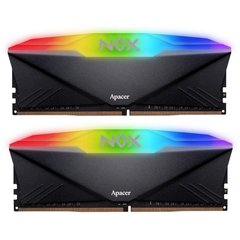 Оперативная память Apacer 32 GB 2x16GB DDR4 3200 MHz NOX RGB Black (AH4U32G32C28YNBAA-2) фото