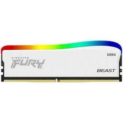 Оперативна пам'ять Kingston FURY 8 GB DDR4 3600 MHz Beast RGB Special Edition White (KF436C17BWA/8) фото