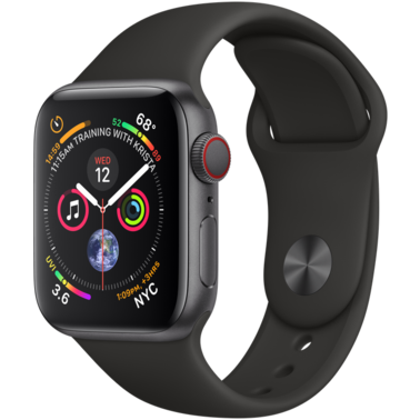 Смарт-часы Apple Watch Series 4 GPS + LTE 40mm Gray Black Sport MTUG2/LLA фото