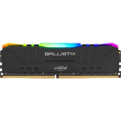 Оперативная память Crucial 16 GB DDR4 3600 MHz Ballistix Black RGB (BL16G36C16U4BL) фото