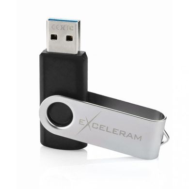 Flash память Exceleram 64 GB P1 Series Silver/Black USB 3.1 Gen 1 (EXP1U3SIB64) фото
