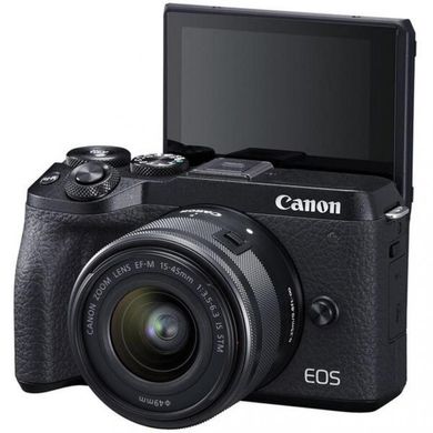 Фотоаппарат Canon EOS M6 Mark II kit (15-45mm) Black (3611C012) фото