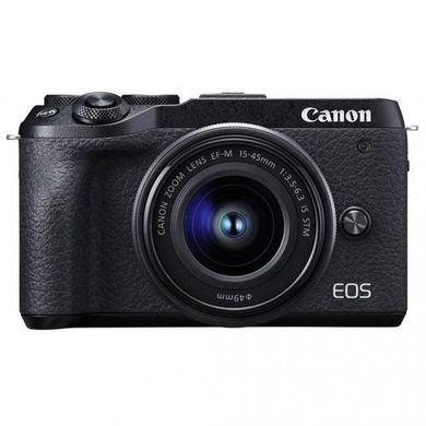 Фотоаппарат Canon EOS M6 Mark II kit (15-45mm) Black (3611C012) фото