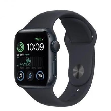 Смарт-часы Apple Watch SE 2 GPS 44mm Midnight Aluminum Case w. Midnight S. Band M/L (MNTG3) фото