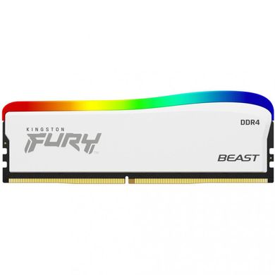 Оперативная память Kingston FURY 8 GB DDR4 3200 MHz Beast RGB Special Edition White (KF432C16BWA/8) фото