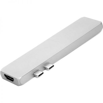 Кабелі та перехідники PowerPlant Type-C - HDMI 4K, USB 3.0, USB Type-C, SD, microSD (CA911684) фото