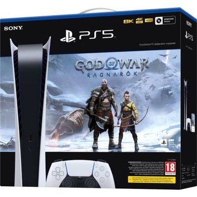 Ігрова приставка Sony PlayStation 5 Digital Edition 825GB God of War Ragnarok Bundle фото