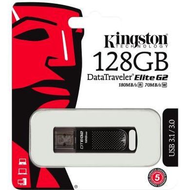 Flash пам'ять Kingston 128 GB DataTraveler Elite G2 (DTEG2/128GB) фото