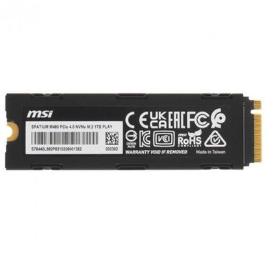 SSD накопитель MSI Spatium M480 Play 1 TB (S78-440L680-P83) фото