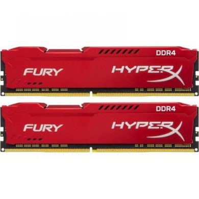 Оперативна пам'ять Память Kingston 16 GB (2x8GB) DDR4 2666 MHz HyperX Fury Red (HX426C16FR2K2/16) фото