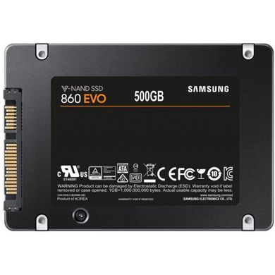SSD накопичувач Samsung 860 EVO 2.5 500 GB (MZ-76E500B) фото