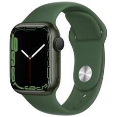 Смарт-часы Apple Watch Series 7 GPS + Cellular 41mm Green Aluminum Case with Clover Sport Band (MKH93) фото