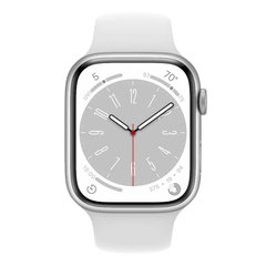 Смарт-часы Apple Watch Series 8 GPS + Cellular 45mm Silver Aluminum Case with White S. Band (MP4J3) фото