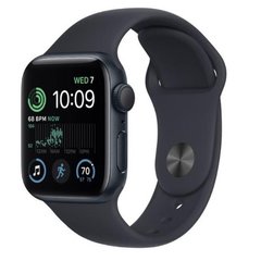 Смарт-часы Apple Watch SE 2 GPS 44mm Midnight Aluminum Case w. Midnight S. Band S/M (MNTF3) фото