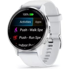 Смарт-годинник Garmin Venu 3 Silver Stainless Steel Bezel with Whitestone Case and Silicone Band (010-02784-50) фото
