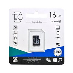 Карты памяти T&G 16 GB microSDHC Class 10 UHS-1 (U1) TG-16GBSD10U1-00