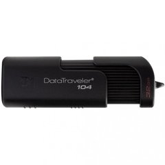 Flash память Kingston 32 GB DataTraveler 104 USB 2.0 Black (DT104/32GB)