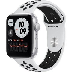 Смарт-годинник Apple Watch Nike SE GPS 44mm Silver Aluminum Case w. Pure Platinum/Black Nike Sport B. (MYYH2) фото