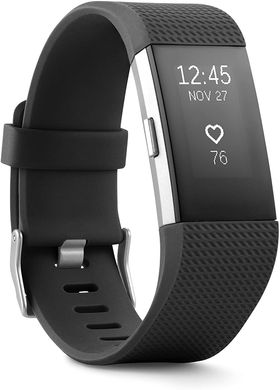 Смарт-часы FITBIT CHARGE 2 (BLACK) HEART RATE + FITNESS WRISTBAND фото