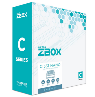 Настільний ПК Zotac ZBOX CI331 nano (ZBOX-CI331NANO-BE) фото