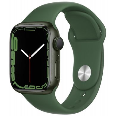 Смарт-годинник Apple Watch Series 7 GPS + Cellular 41mm Green Aluminum Case with Clover Sport Band (MKH93) фото