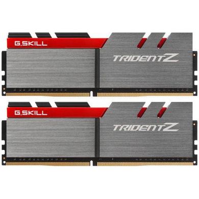 Оперативна пам'ять G.Skill 16 GB (2x8GB) DDR4 3600 MHz Trident Z Silver/Red (F4-3600C17D-16GTZ) фото