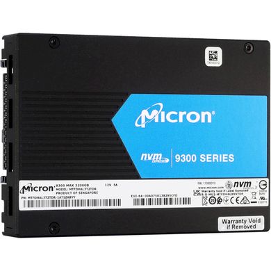 SSD накопичувач Micron 9300 MAX 3.2 TB 7mm (MTFDHAL3T2TDR-1AT1ZABYYT) фото
