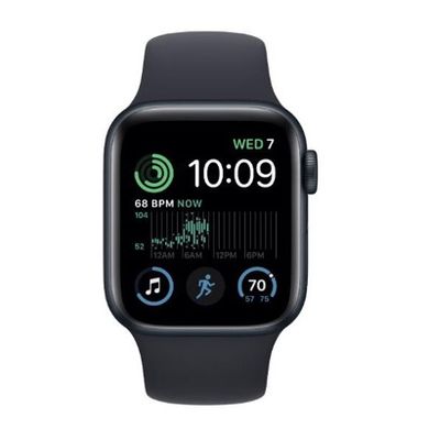Смарт-годинник Apple Watch SE 2 GPS 44mm Midnight Aluminum Case w. Midnight S. Band S/M (MNTF3) фото
