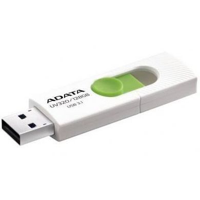 Flash пам'ять ADATA 128 GB UV320 White/Green (AUV320-128G-RWHGN) фото