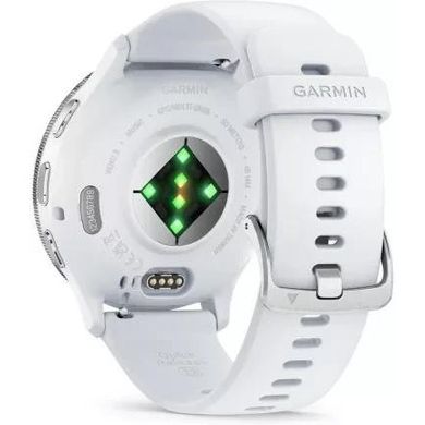 Смарт-годинник Garmin Venu 3 Silver Stainless Steel Bezel with Whitestone Case and Silicone Band (010-02784-50) фото