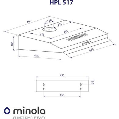 Вытяжки Minola HPL 517 WH фото