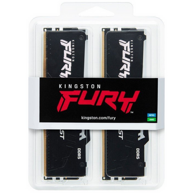 Оперативная память Kingston FURY 64 GB (2x32GB) DDR5 4800 MHz Beast RGB (KF548C38BBAK2-64) фото