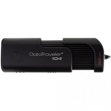 Flash пам'ять Kingston 32 GB DataTraveler 104 USB 2.0 Black (DT104/32GB) фото