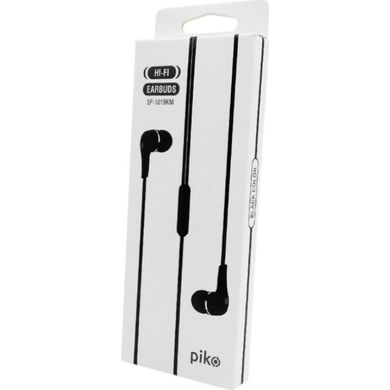 Навушники Piko EP-101BKM Black (1283126477744) фото