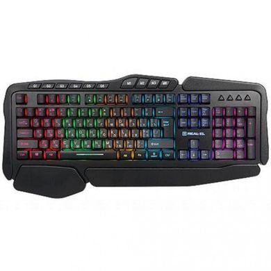 Клавіатура REAL-EL Gaming 8900 RGB Macro (EL123100025) фото