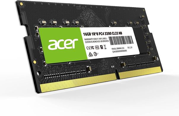 Оперативная память Acer SD100 16Gb DDR4 3200MHz SO-DIMM (BL.9BWWA.214) фото