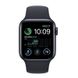Apple Watch SE 2 GPS 44mm Midnight Aluminum Case w. Midnight S. Band S/M (MNTF3)